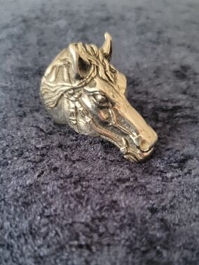 Horse Head Statement Ring Stainless Steel